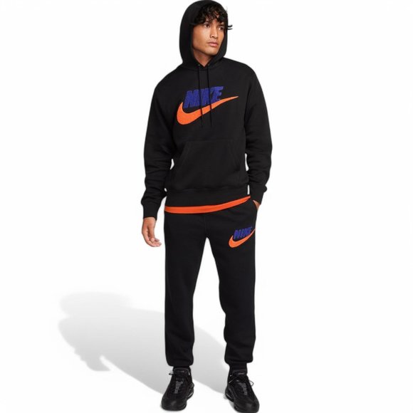 Nike Club Fleece Men's 2 PC Sweatsuit Hoodie + Joggers Fleece 2 piece Tracksui - Picture 2 of 16